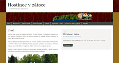 Desktop Screenshot of hostinecvzatoce.cz